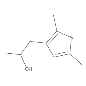 (2S)-1-(2,5-dimethylthiophen-3-yl)propan-2-ol结构式