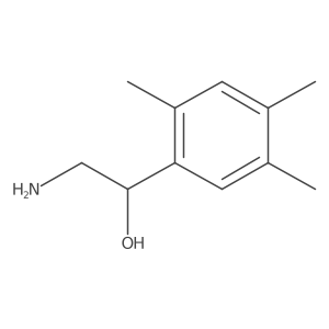 (1R)-2-amino-1-(2,4,5-trimethylphenyl)ethan-1-ol结构式