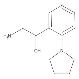 (1R)-2-amino-1-[2-(pyrrolidin-1-yl)phenyl]ethan-1-ol Structure