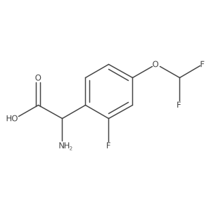2-Amino-2-[4-(difluoromethoxy)-2-fluorophenyl]acetic acid Structure