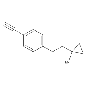 1-[2-(4-Ethynylphenyl)ethyl]cyclopropan-1-amine Structure