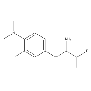 4-(2-amino-3,3-difluoropropyl)-2-fluoro-N,N-dimethylaniline Structure