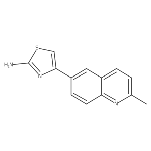 4-(2-Methylquinolin-6-yl)-1,3-thiazol-2-amine Structure