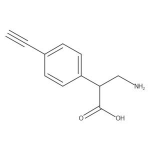 3-Amino-2-(4-ethynylphenyl)propanoic acid结构式
