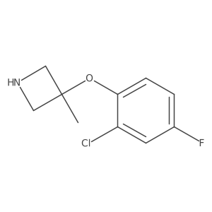 3-(2-Chloro-4-fluorophenoxy)-3-methylazetidine结构式
