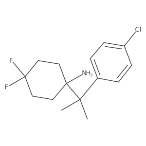 1-[2-(4-Chlorophenyl)propan-2-yl]-4,4-difluorocyclohexan-1-amine Structure