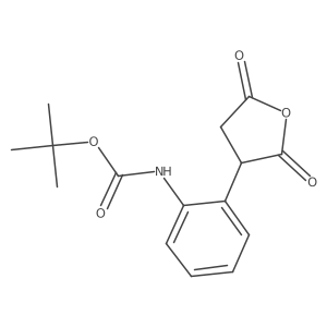 tert-butyl N-[2-(2,5-dioxooxolan-3-yl)phenyl]carbamate Structure