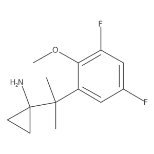 1-[2-(3,5-Difluoro-2-methoxyphenyl)propan-2-yl]cyclopropan-1-amine Structure