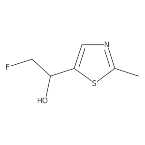 2-Fluoro-1-(2-methyl-1,3-thiazol-5-yl)ethan-1-ol结构式