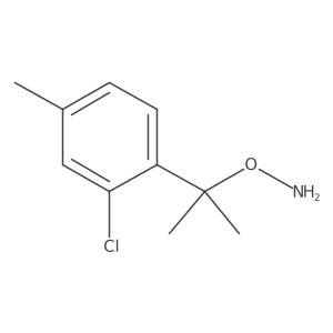 O-[2-(2-chloro-4-methylphenyl)propan-2-yl]hydroxylamine Structure