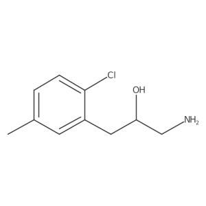 1-Amino-3-(2-chloro-5-methylphenyl)propan-2-ol结构式