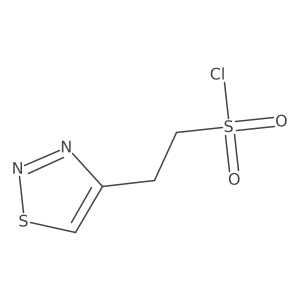 2-(1,2,3-Thiadiazol-4-yl)ethane-1-sulfonyl chloride Structure
