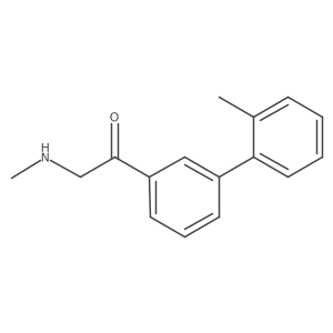 2-(Methylamino)-1-[3-(2-methylphenyl)phenyl]ethan-1-one结构式