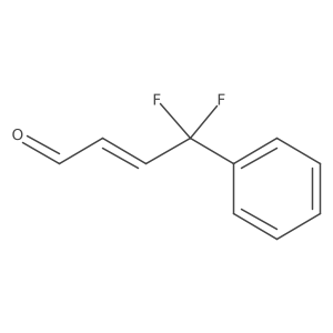 4,4-Difluoro-4-phenylbut-2-enal Structure