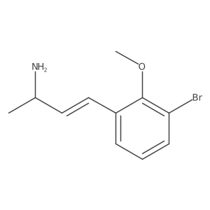 4-(3-Bromo-2-methoxyphenyl)but-3-en-2-amine结构式