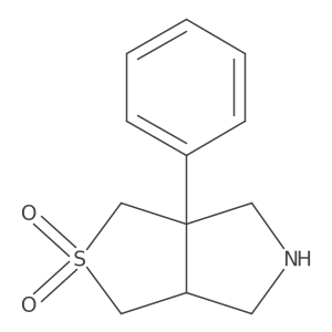 3a-phenyl-hexahydro-1H-2lambda6-thieno[3,4-c]pyrrole-2,2-dione结构式