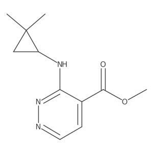 Methyl 3-[(2,2-dimethylcyclopropyl)amino]pyridazine-4-carboxylate结构式