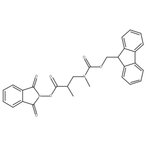 1,3-dioxo-2,3-dihydro-1H-isoindol-2-yl 3-({[(9H-fluoren-9-yl)methoxy]carbonyl}(methyl)amino)-2-methylpropanoate Structure
