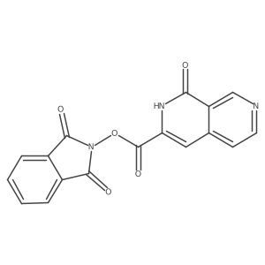 1,3-dioxo-2,3-dihydro-1H-isoindol-2-yl 1-hydroxy-2,7-naphthyridine-3-carboxylate结构式
