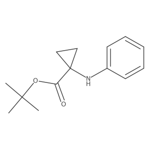 Tert-butyl 1-anilinocyclopropane-1-carboxylate结构式