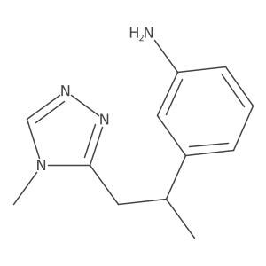 3-[1-Methyl-2-(4-methyl-4H-1,2,4-triazol-3-yl)ethyl]benzenamine Structure