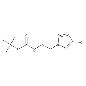 Tert-butyl N-[2-(4-bromotriazol-2-yl)ethyl]carbamate Structure
