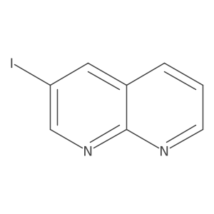 3-Iodo-1,8-naphthyridine结构式
