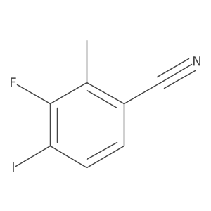 3-Fluoro-4-iodo-2-methylbenzonitrile结构式