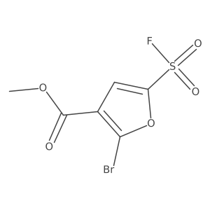 Methyl 2-bromo-5-(fluorosulfonyl)furan-3-carboxylate结构式