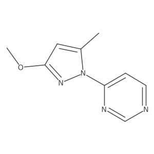 Pyrimidine,4-(3MeO-5Me-1Pyrazole)结构式