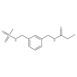 2-Chloro-N-[[3-(methanesulfonamidomethyl)phenyl]methyl]acetamide结构式