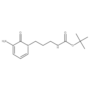 tert-butyl N-[3-(3-amino-2-oxo-1,2-dihydropyridin-1-yl)propyl]carbamate Structure