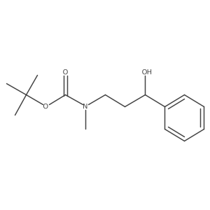tert-Butyl 3-hydroxy-3-phenylpropyl(methyl)carbamate结构式