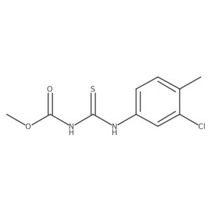 methyl N-[(3-chloro-4-methylphenyl)carbamothioyl]carbamate结构式