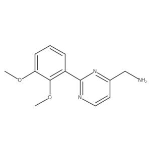 1-[2-(2,3-Dimethoxyphenyl)pyrimidin-4-yl]methanamine结构式