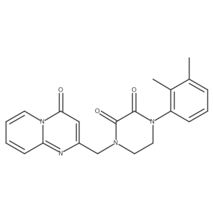 1-(2,3-Dimethylphenyl)-4-[(4-oxopyrido[1,2-a]pyrimidin-2-yl)methyl]piperazine-2,3-dione Structure