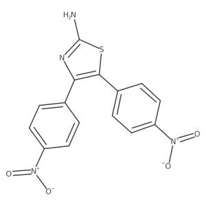 4,5-Bis(4-nitrophenyl)thiazol-2-amine结构式