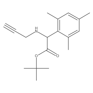 Tert-butyl 2-[(prop-2-yn-1-yl)amino]-2-(2,4,6-trimethylphenyl)acetate结构式