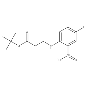 Tert-butyl 3-[(4-fluoro-2-nitrophenyl)amino]propanoate结构式