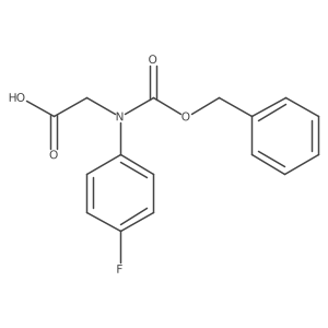 2-{[(Benzyloxy)carbonyl](4-fluorophenyl)amino}acetic acid结构式