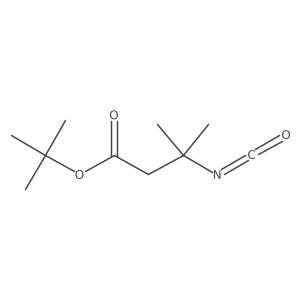 Tert-butyl 3-isocyanato-3-methylbutanoate结构式