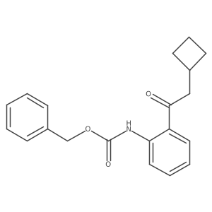 benzyl N-[2-(2-cyclobutylacetyl)phenyl]carbamate Structure