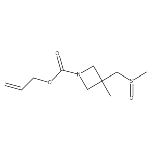 Prop-2-en-1-yl 3-(methanesulfinylmethyl)-3-methylazetidine-1-carboxylate Structure