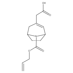 2-{8-[(Prop-2-en-1-yloxy)carbonyl]-8-azabicyclo[3.2.1]oct-2-en-3-yl}acetic acid结构式