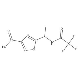 5-[1-(2,2,2-Trifluoroacetamido)ethyl]-1,2,4-oxadiazole-3-carboxylic acid Structure
