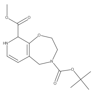 4-Tert-butyl 9-methyl 2,3-dihydropyrido[4,3-F][1,4]oxazepine-4,9(5H)-dicarboxylate Structure