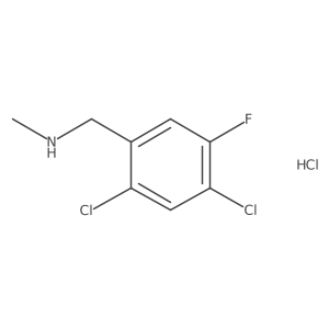 [(2,4-Dichloro-5-fluorophenyl)methyl](methyl)amine hydrochloride结构式