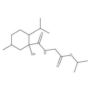 isopropyl ((1S,2S,5R)-1-hydroxy-2-isopropyl-5-methylcyclohexane-1-carbonyl)glycinate结构式