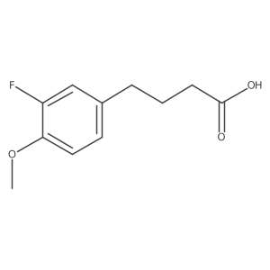 4-(3-Fluoro-4-methoxyphenyl)butanoic acid Structure