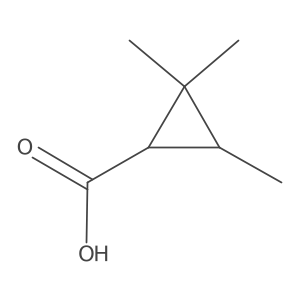 Rac-(1r,3r)-2,2,3-trimethylcyclopropane-1-carboxylic acid Structure